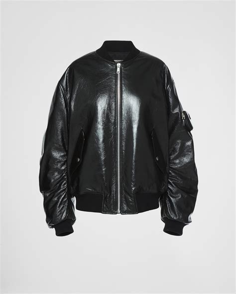 prada jas bomber|prada nappa bomber jacket.